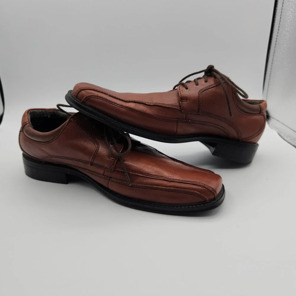 Dockers Endow 90-27242 Oxford Men's US‎ 9M Brown Leather Square Toe Dress Shoes